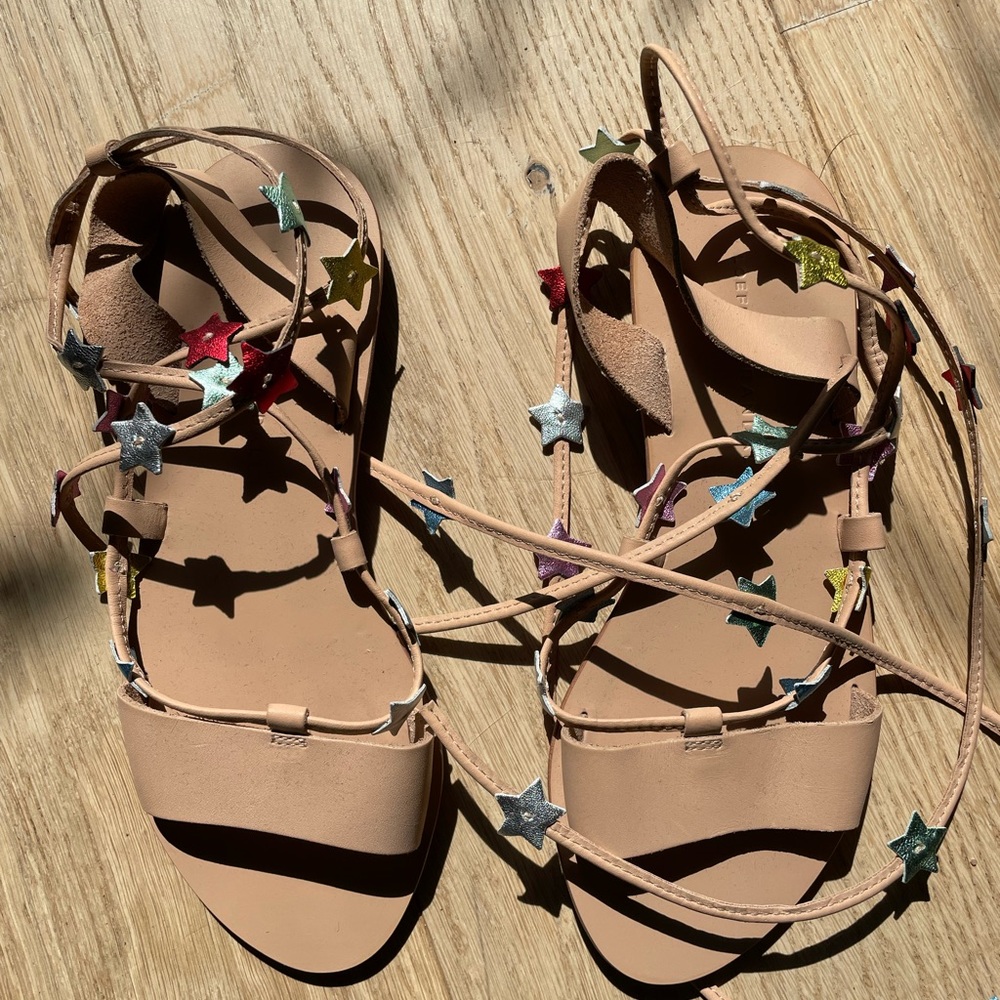 Loeffler Randall multicolored star sandals
